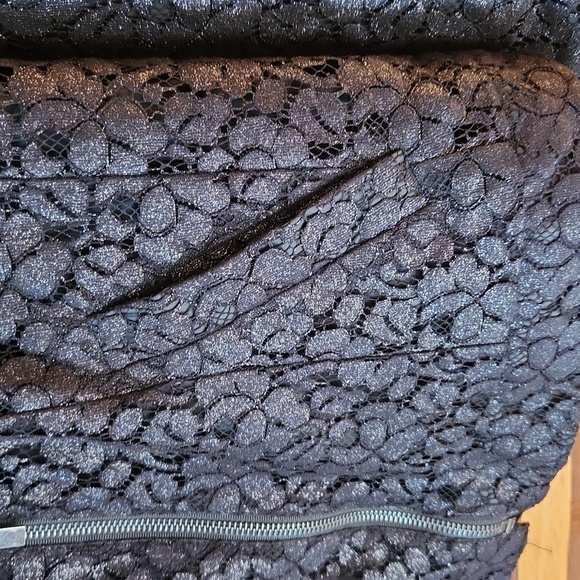 Lane bryant lace overlay zip up jacket - Picture 3 of 10